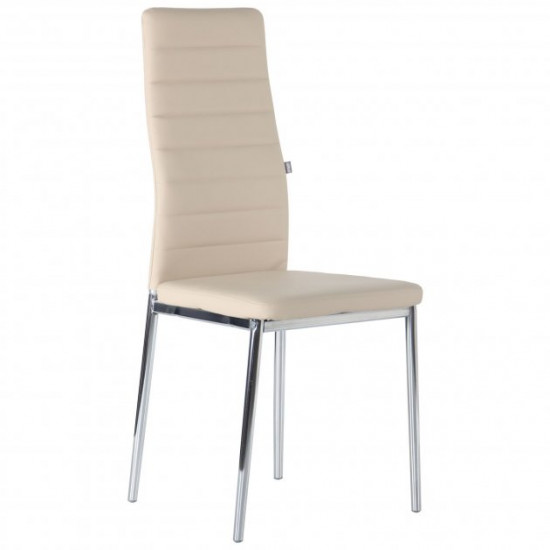 Chair AMF Sicily chrome/beige (soft/steel/leatherette Naples) (210349)