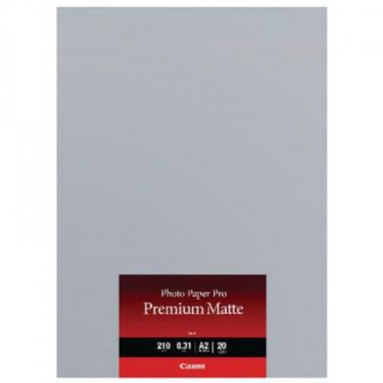 Canon A2 Premium Matte Photo Paper, PM-101, 20arc (8657B017)