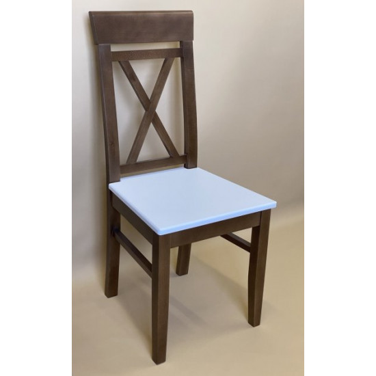 Dining chair Skif ZHUR-18 solid seat oak + white