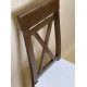 Dining chair Skif ZHUR-18 solid seat oak + white