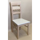 Wooden dining chair Zhur-7 natural + vanilla wood seat Skif