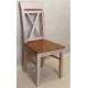 Dining chair Skif ZHUR-18 hard seat natural (transparent varnish) + Calvados