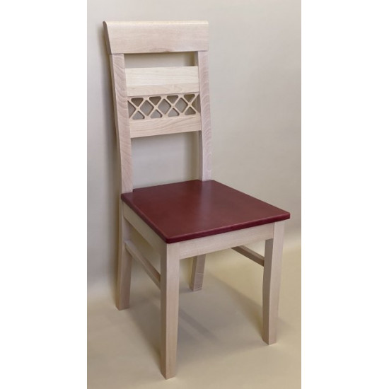 Wooden dining chair Zhur-7 natural + mahogany seat wood Skif