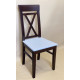 Dining chair Skif ZHUR-18 hard seat walnut + white