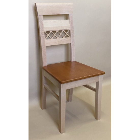 Wooden dining chair Zhur-7 natural + Calvados wood seat Skif