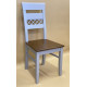 Wooden dining chair Zhur-7 gray + oak wood seat Skif