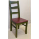 Wooden dining chair ZHUR-28 Skif wasabi + mahogany