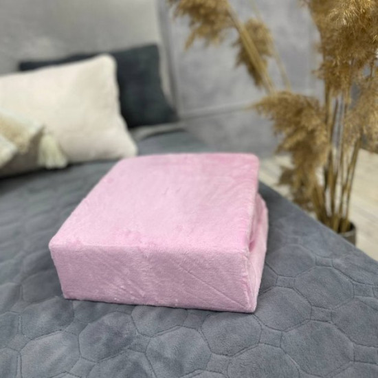 Velor mattress cover Cappone 180x200 cm Pink