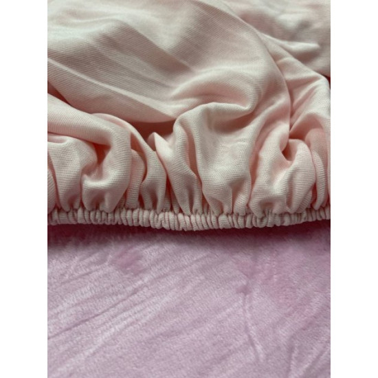 Velor mattress cover Cappone 180x200 cm Pink