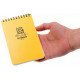 Waterproof Notepad Rite in the Rain 4 x 6 Yellow, 146