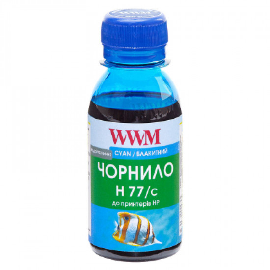 Чорнило WWM HP №177/85 100г Cyan (H77/C-2)