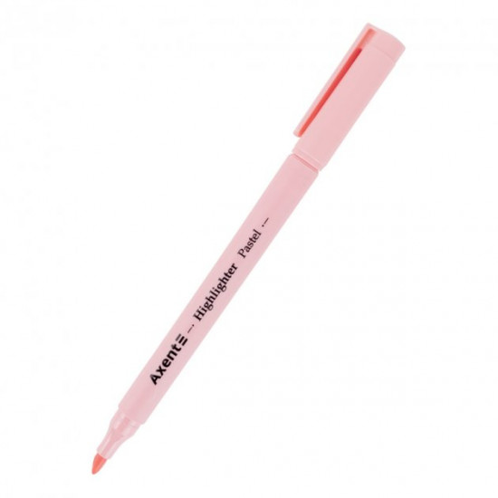 Marker Axent Highlighter Pastel 2-4 mm wedge pink (2533-10-A)