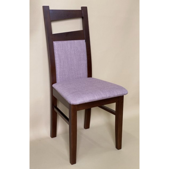 Wooden dining chair ZHUR-29 Skif walnut/grass rose