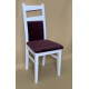 Wooden dining chair ZHUR-29 Skif white / Leonis Bordeaux