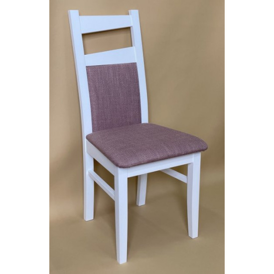 Wooden dining chair ZHUR-29 Skif white / gras rose