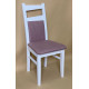 Wooden dining chair ZHUR-29 Skif white / gras rose