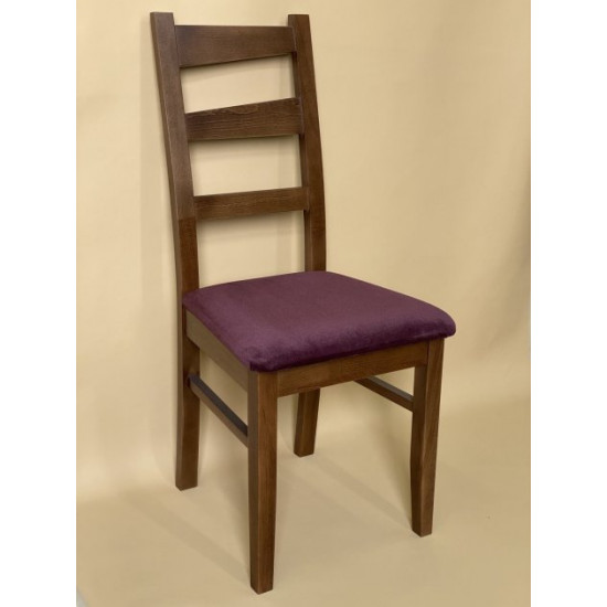 Wooden dining chair ZHUR-28 Skif oak/Leonis Bordeaux