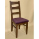 Wooden dining chair ZHUR-28 Skif oak/Leonis Bordeaux