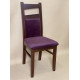 Wooden dining chair ZHUR-29 Skif walnut / Leonis Bordeaux