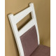 Wooden dining chair ZHUR-29 Skif white / gras rose