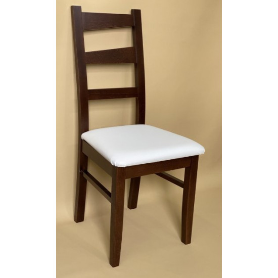 Wooden dining chair ZHUR-28 Skif walnut/soft white