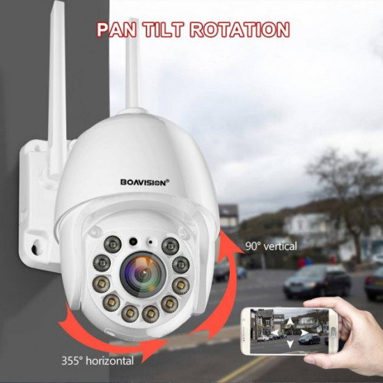 WiFi камера відеоспостереження Boavision HD22M102M (2Mp, PTZ, RJ45) (1020)