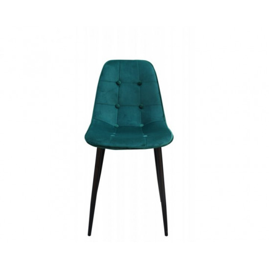 Chair for kitchen, cafe, bar fabric + painted metal M-01-3 Vetro Mebel Emerald