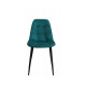 Chair for kitchen, cafe, bar fabric + painted metal M-01-3 Vetro Mebel Emerald