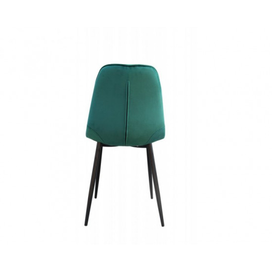 Chair for kitchen, cafe, bar fabric + painted metal M-01-3 Vetro Mebel Emerald