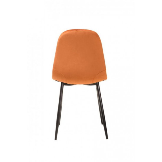 Chair for kitchen, cafe, bar fabric + painted metal M-10 Vetro Mebel Mustard