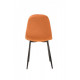 Chair for kitchen, cafe, bar fabric + painted metal M-10 Vetro Mebel Mustard