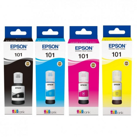  Чернила для Epson L4167 Epson 101 B/C/M/Y SET101E