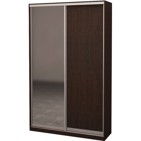 Two-door wardrobe Roko 140x242x45 cm chipboard + Mirror Oak Wenge (20200024967)