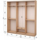 Three-door sliding wardrobe Roko 179.2x45x242 cm chipboard milky oak (20200025154)