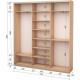 Three-door sliding wardrobe Roko 179.2x45x242 cm chipboard milky oak (20200025250)