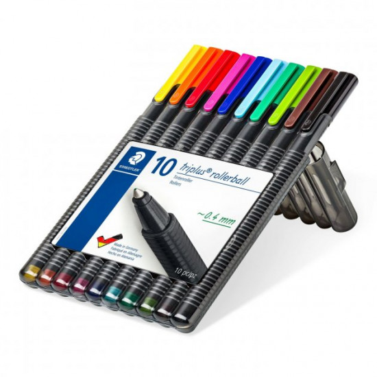 Set of Triplus Staedtler rollerball pens (10pcs/pack) (403 SB10)