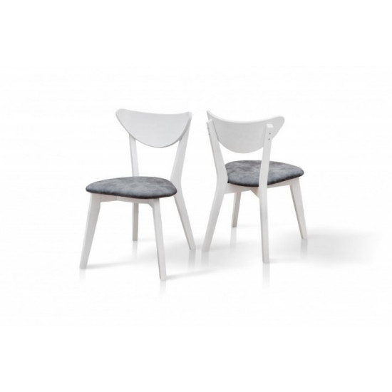 Wooden dining chair Lukas Mix furniture white