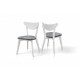 Wooden dining chair Lukas Mix furniture white