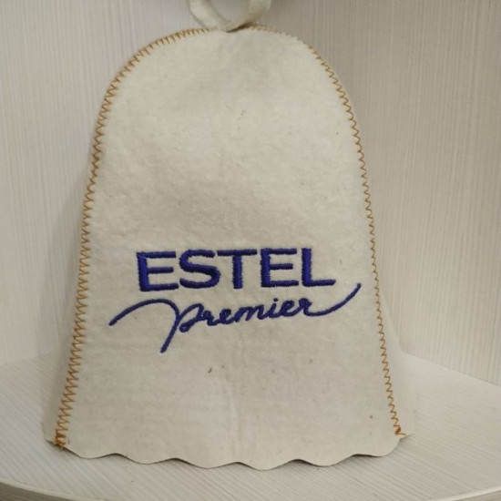 Bath cap Luxyart with your logo natural felt (PA-001)