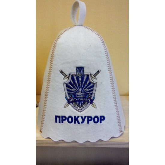 Bath cap Luxyart with your logo natural felt (PA-001)