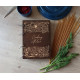 Notepad for recording culinary recipes with engraving Recipe Book color rosewood m6