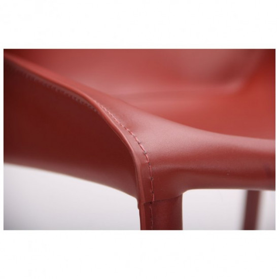 Chair AMF Tuscan red beans leather red upholstery made of genuine leather