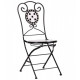 Metal folding chair AMF Bliss hy-mfc702 black steel 95169 / mosaic