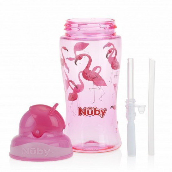 Sippy cup with straw Tritan Flip-it(NV0414022pnk)