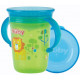 Cup 360 sippy cup Nuby with handles and lid green 240 ml (NV0414001grn)