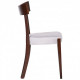 Dining chair Greenford AMF dark walnut/cappuccino (beech wood/fabric) (546284)