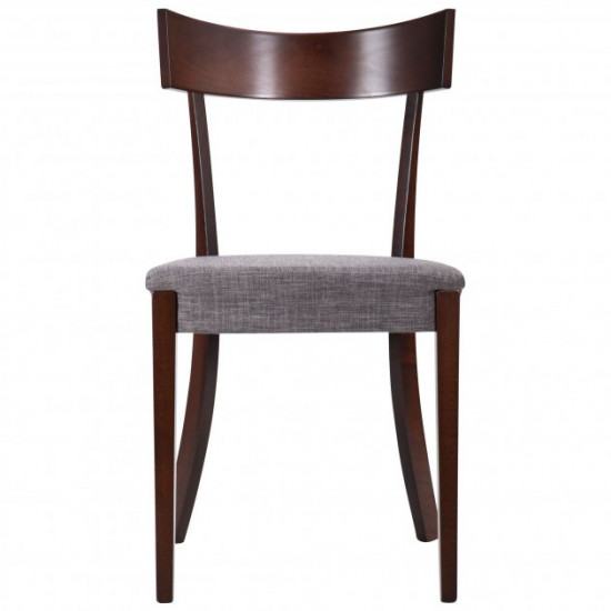 Dining chair Greenford AMF dark walnut/graphite (beech wood/fabric) (546283)