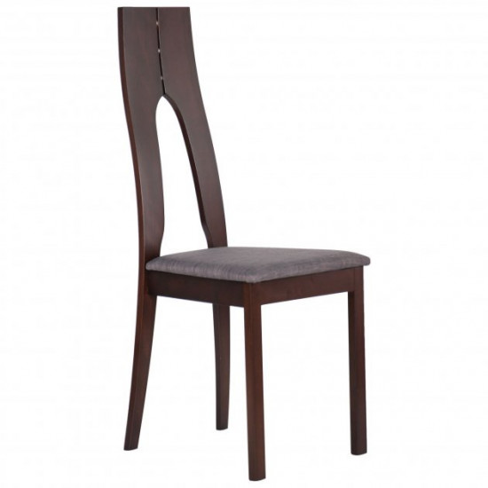 Dining chair Portland AMF dark walnut/graphite (beech wood/fabric) (546281)