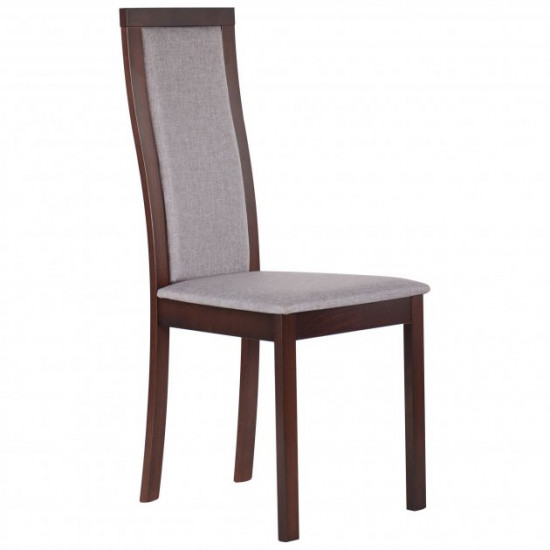 Dining chair Burton AMF dark walnut/cappuccino (beech wood/fabric) (546278)