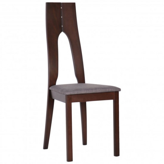 Dining chair Portland AMF dark walnut/graphite (beech wood/fabric) (546281)